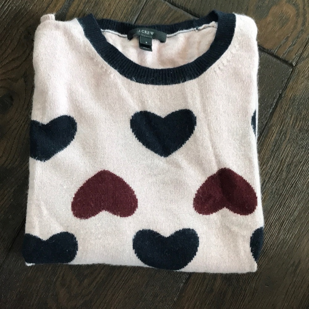 J. Crew Heart Sweater
